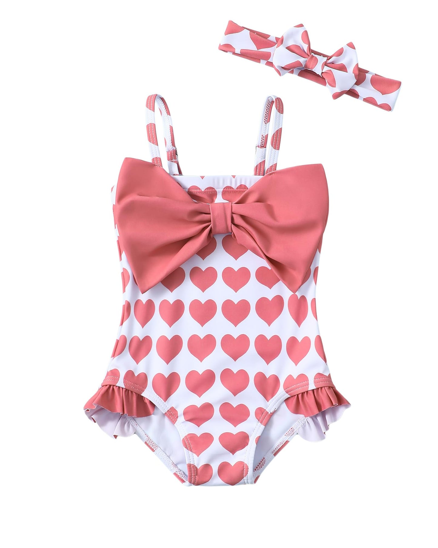 Mioglrie Toddler Baby Girl Swimsuit Infant Bathing Suits Summer Beach Swim Suit Newborn One Piece Swimwear for Girls