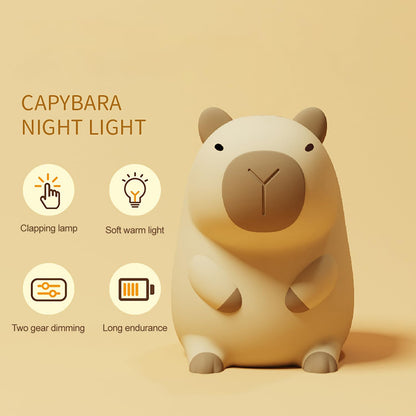 Cute Frog Night Light for Kids, Color Changeable Soft Silicone Sleeping Night Lamp for Nursery, Dimmable Timer Rechargeable Colorful Baby's Light Room Decor Children Gifts