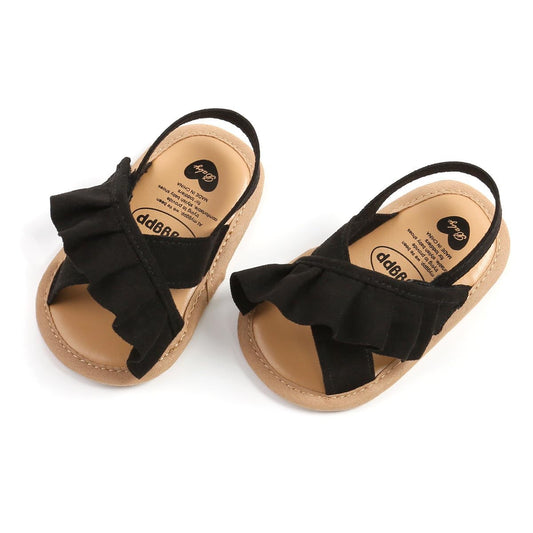 HsdsBebe Baby Girls Sandals Bohemia Flower Bow Soft Sole Toddler First Walkers Beach Summer Shoes