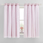 NICETOWN Nursery Curtains for Kids, Farmhouse Blackout Curtain Panels for Bedroom, Double Layer Star Hollow-Out Grommet Aesthetic Living Room Toddler Window Curtains, 2 Pcs, W52 x L84, Biscotti Beige
