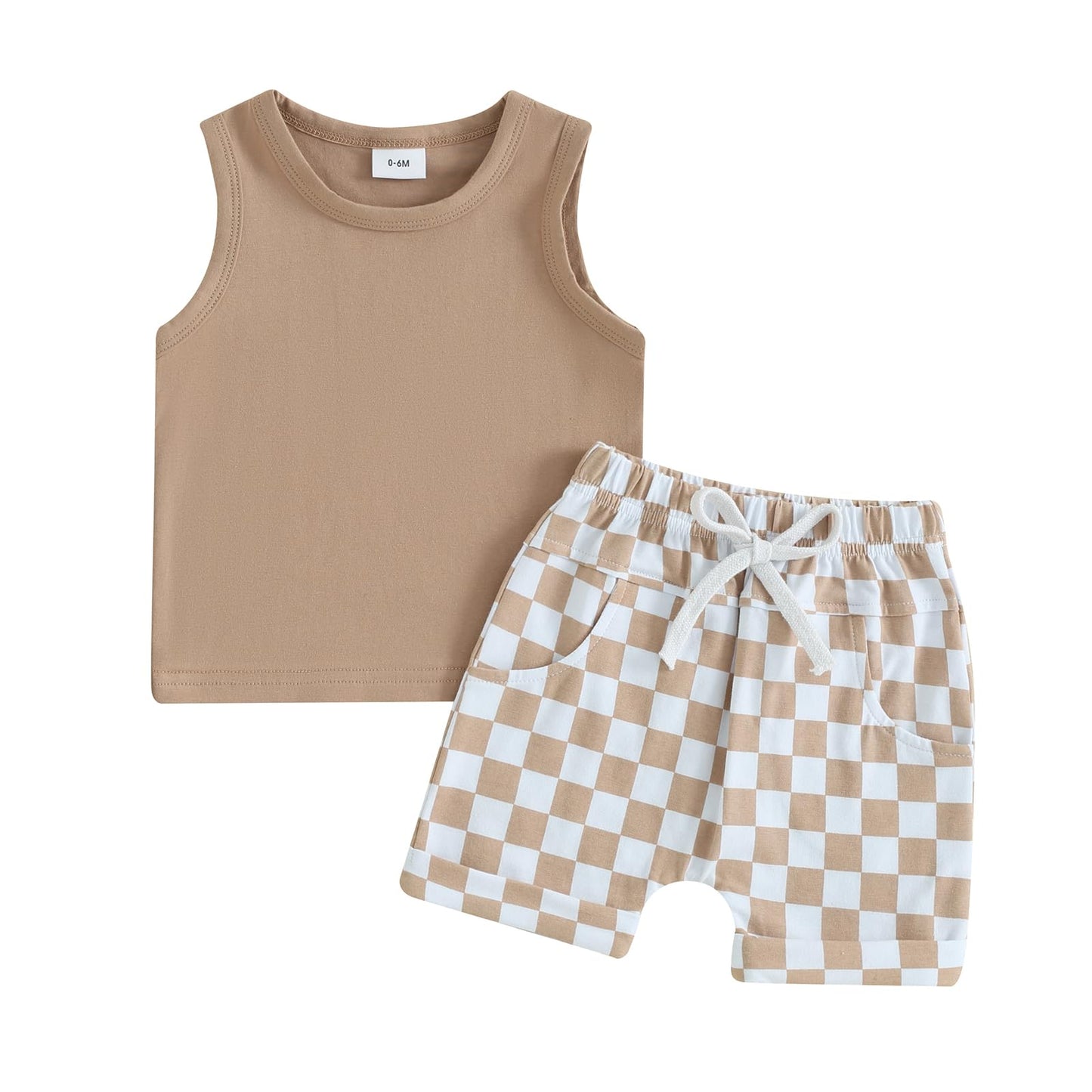 Baby Boy Summer Clothes Striped Tank Tops Camisoles and Shorts Newborn Boys Spring Summer Outfit
