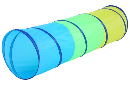 PigPigPen Pop Up Play Tunnel Tent for Toddlers Babies or Dogs, Indoor & Outdoor Toys for Kids Backyard Playset. (Red,Yellow,Blue)