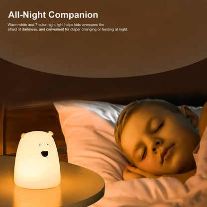 ZKLiLi Shark Night Light for Kids, Shark Lights for Boys & Girls - Christmas Gifts, Kids & Teens Room Decor, Silicone Animal Night Lamp Gift