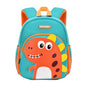 Dinosaur Anti-lost Backpack for Boys Kindergarten Preschool Bookbag with Chest Strap, Toddler Boys Backpack Daycare Bag, B-Green+Orange