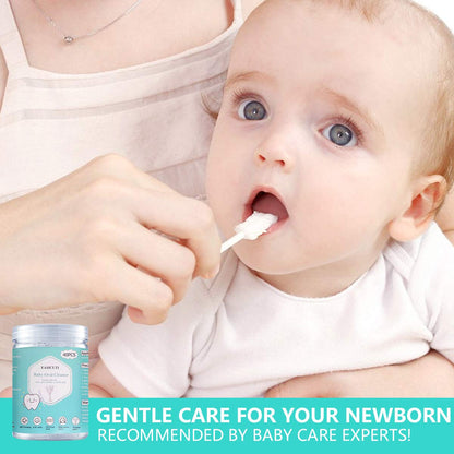 Disposable Infant Toothbrush, Tongue Cleaner, 40Pcs - Oral Care for 0-36 Month Baby + Free Finger Toothbrush