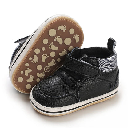 E-FAK Baby Shoes Boys Girls Infant Sneakers Non-Slip Rubber Sole Toddler Crib First Walker Shoes