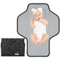 Baby Portable Changing Pad Travel - Waterproof Compact Diaper Changing Mat with Built-in Pillow - Lightweight & Foldable Changing Station, Newborn Shower Gifts