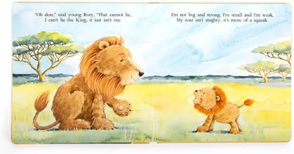 Jellycat The Very Brave Lion: A Baby Board Book Children's Book - Baby Gift