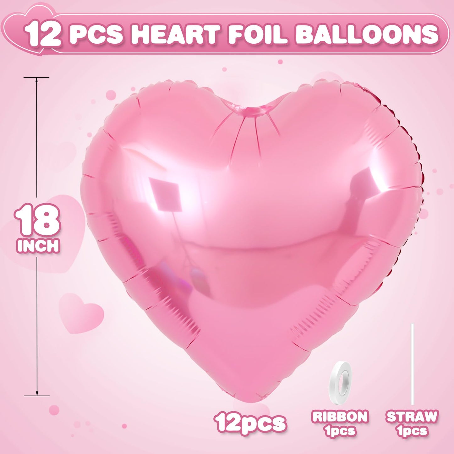 Sage Green Gold Heart Balloons,12Pcs Light Gold Heart Shaped Foil Balloons,18Inch Cream White Helium Mylar Balloon for Baby Shower Birthday Anniversary Wedding Party Decorations