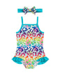 Mioglrie Toddler Baby Girl Swimsuit Infant Bathing Suits Summer Beach Swim Suit Newborn One Piece Swimwear for Girls