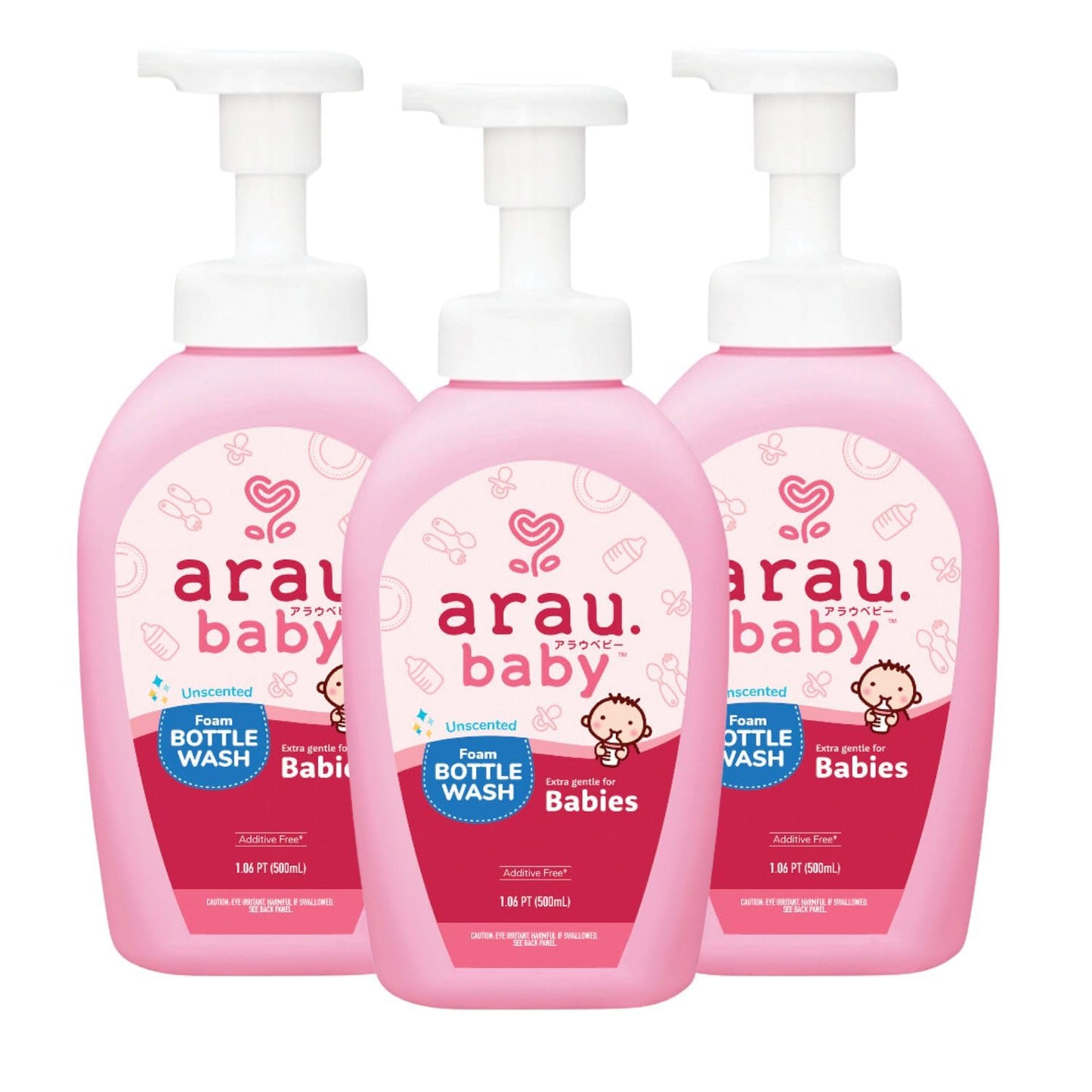 Unscented Foam Bottle Wash, Natural Plant Based Baby Bottle & Dish Soap, No Artificial Fragrance or Additives, Gentle for Washing Bottles, Pacifiers and Toys, Easy Rinse, 15.21 Fl Oz