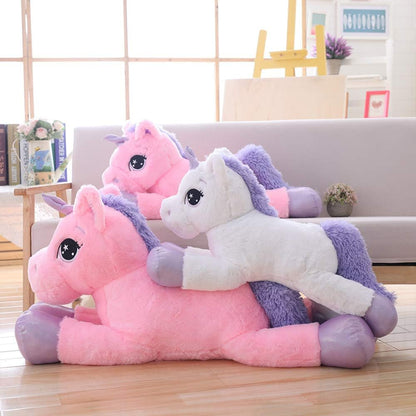 Giant Unicorn Stuffed Animal Toys,Soft Large Unicorns Plush Pillow for Bedroom, Valentines, Pink, 39.4"