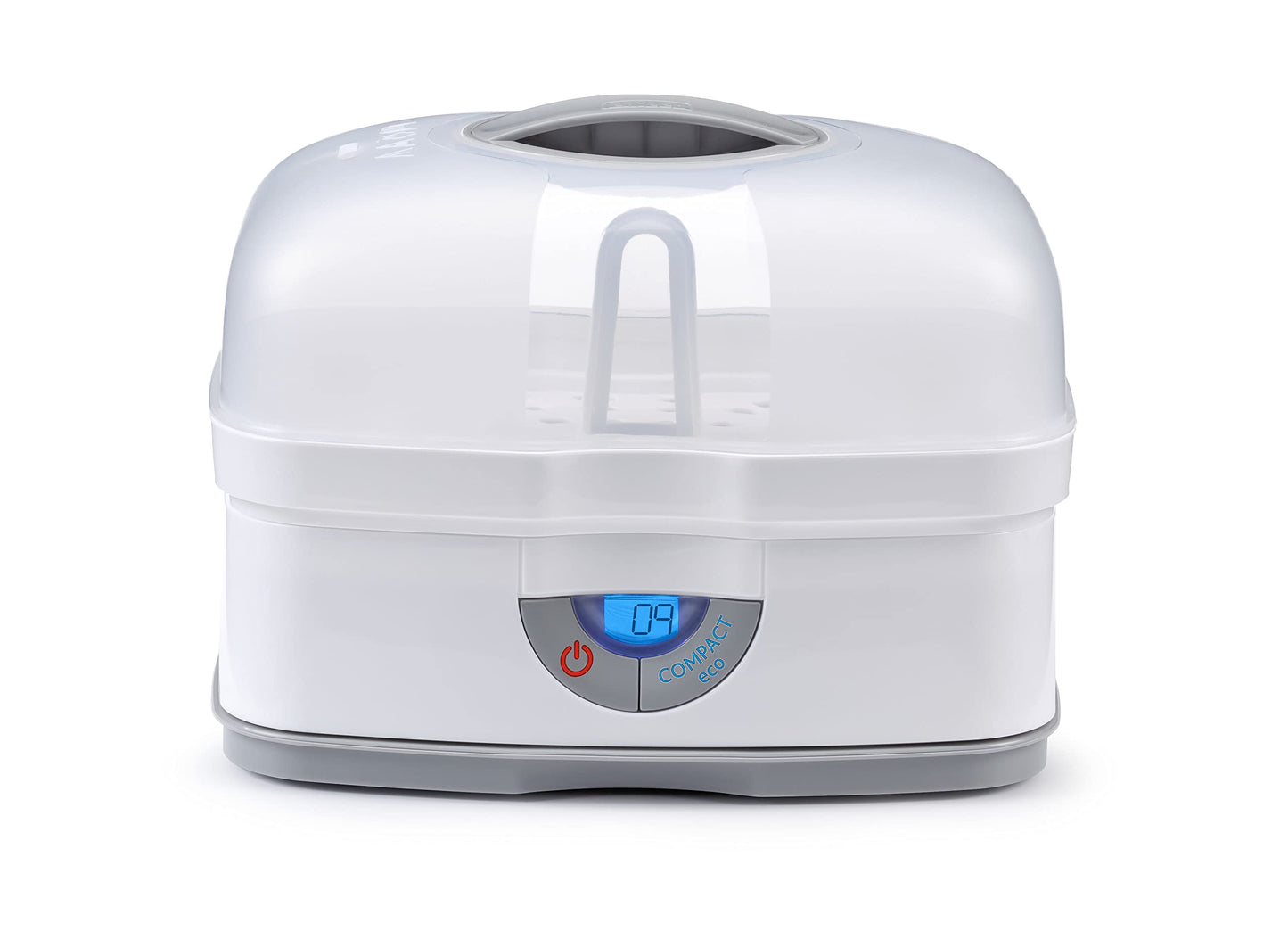 Chicco Advanced Electric Steam Sterilizer & Dryer for Baby Bottles, Feeding Accessories and More | Eliminates 99.9% of Germs | 4 Programming Options | 2 Configurations | Automatic Shut-Off