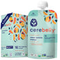 Cerebelly Organic Baby Food Pouches Variety Pack – Organic Veggie Purees for Toddlers | No Added Sugar, Fiber, Non-GMO | Blended Toddler Pouches | 4 Ounce BPA-Free Pouch | 4 Flavors | 8 Count