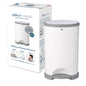 Diaper Dekor Classic Hands-Free Diaper Pail | Easiest to Use | Just Step – Drop – Done | Doesn’t Absorb Odors | Most Economical Refill System | 70% Recycled Materials | EKO White