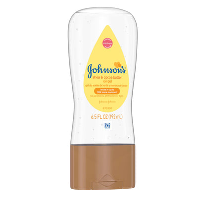 Johnson's Baby Oil, Mineral Oil Enriched with Shea & Cocoa Butter to Prevent Moisture Loss, Hypoallergenic, 20 fl. oz