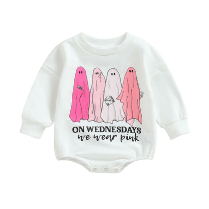 Easter Newborn Baby Girl Clothes Fuzzy Bunny Embroidery Romper Sweatshirt Bubble Jumpsuit Toddler Baby Girl Outfit