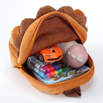 Cute Plush Toddler Backpacks Mini Brown Owl Backpack for Kids Real Littles Backpack for Boy Girl