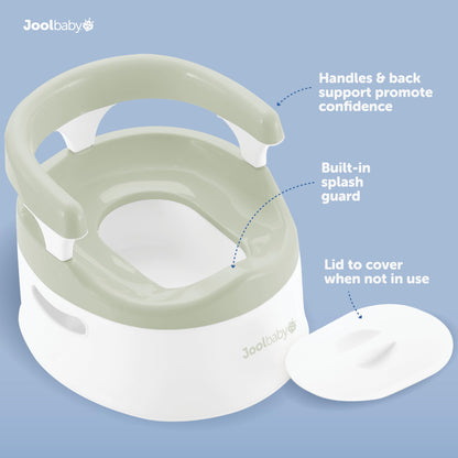 Jool Baby Potty Chair for Toddler Toilet Training - Splash Guard & Back Support (Pink)