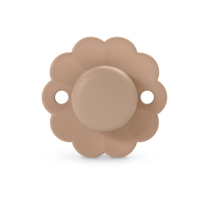 Suavinex Wonder Baby Pacifier, SX Pro Silicone Nipple, Reversible, Non Irritating Shield Design, 2 Pk Pacifiers 0-6 Months, Made in Europe, Mauve/Chalk
