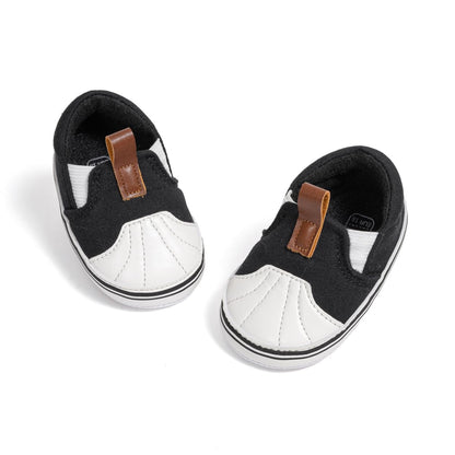 Morbido Infant Baby Boys Girls Canvas Sneaker Toddler Slip On Anti Skid Newborn First Walkers Candy Shoes for 0-18 Months