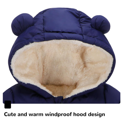 Newborn Baby Girls Fleece Outerwear Jacket Toddler Winter Coat Infant Clothes