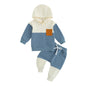 Infant Baby Boy Fall Winter Clothes Outfits Hooded Long Sweatshirt Pants Set Toddler Clothes 6 12 18 24 Months 2T