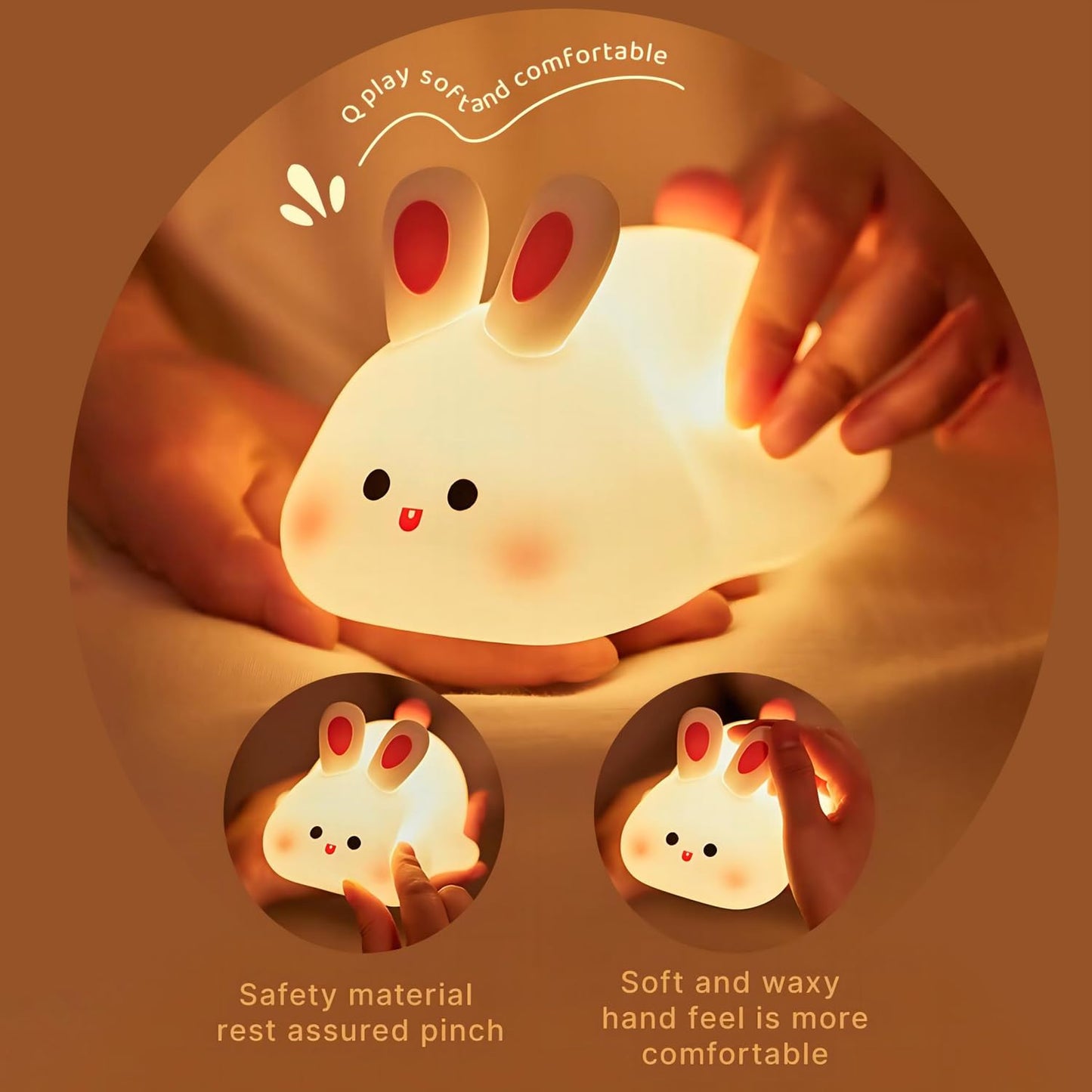 Cute Frog Night Light for Kids, Color Changeable Soft Silicone Sleeping Night Lamp for Nursery, Dimmable Timer Rechargeable Colorful Baby's Light Room Decor Children Gifts