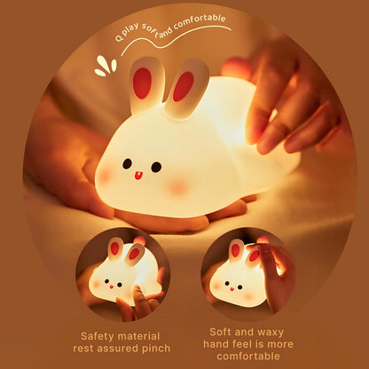 Cute Frog Night Light for Kids, Color Changeable Soft Silicone Sleeping Night Lamp for Nursery, Dimmable Timer Rechargeable Colorful Baby's Light Room Decor Children Gifts