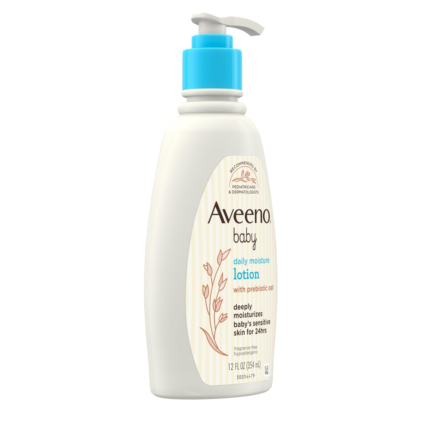 Aveeno Baby Daily Moisture Gentle Body Wash & Shampoo with Oat Extract, 2-in-1 Baby Bath Wash & Hair Shampoo, Tear- & Paraben-Free for Hair & Sensitive Skin, Lightly Scented, 18 fl. oz