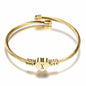 VQYSKO Gold Bracelets for Girls-A to Z Stainless Steel Heart Initial Girl Jewellery, Birthday Gifts for Girls