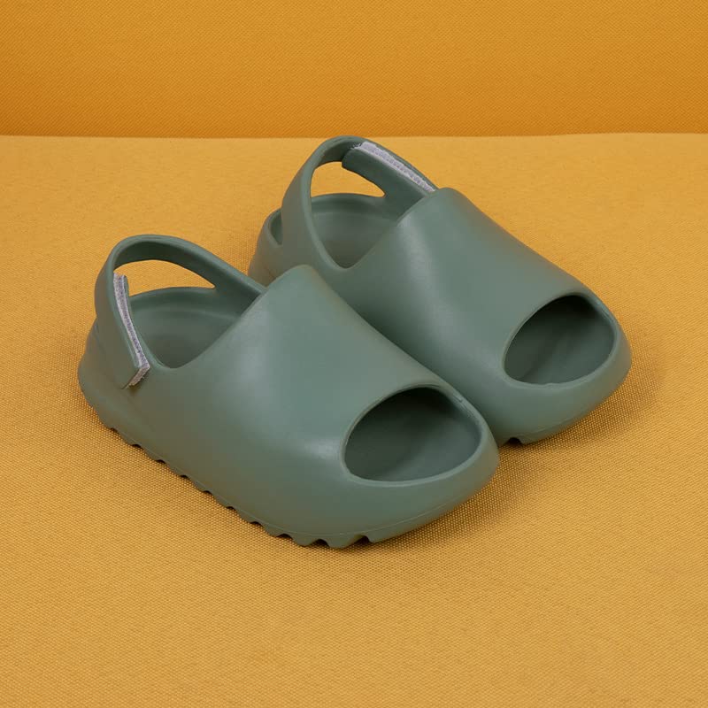 Toddler Little Kids Slides Sandals, Kid Summer Slip On Slides Sandals,Slippers with Strap Anti-slip Water Shoes，Indoor Outdoor Lightweight Slippers Sandals for Boys and Girls