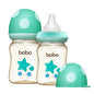 YOHKOH PPSU Baby Bottle Wide Neck, Newborn Anti-Colic Baby Bottle with Natural Response Nipple, Streamlined Body, Easy to Clean (8.8oz (Pack of 2), Yellow)