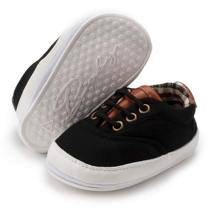 Morbido Infant Baby Boys Girls Canvas Sneaker Toddler Slip On Anti Skid Newborn First Walkers Candy Shoes for 0-18 Months