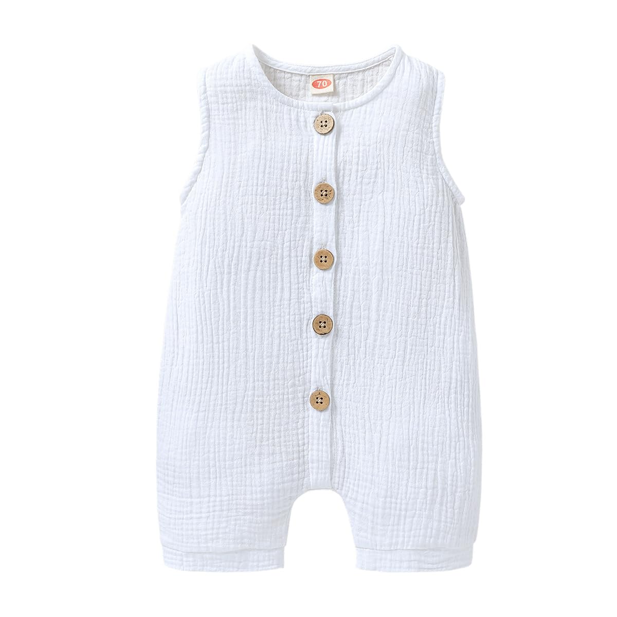 Infant Newborn Baby Boys Girls Cotton Linen Romper Summer Jumpsuit Sleeveless Overalls Clothing Set