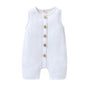 Infant Newborn Baby Boys Girls Cotton Linen Romper Summer Jumpsuit Sleeveless Overalls Clothing Set