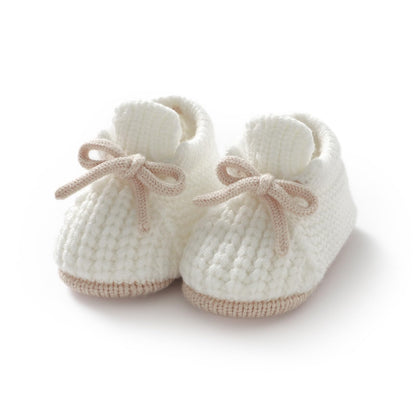 LAWKUL Baby Booties Knit Newborn Shoes Cozy First Walkers Infant Toddler Boots for Boy Girls 0-3 Months