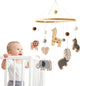 Baby Crib Mobile for Boys Girls| Boho Nursery Mobile| Gender Neutral Hand-Crocheted Mobile| Ceiling Mobile - Stars, Clouds, Moon