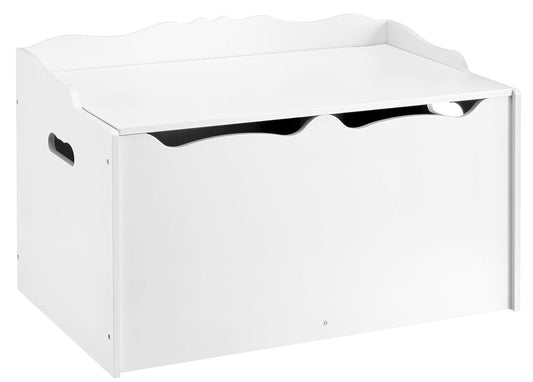 Amazon Basics Kids Toy Box, Wooden Organizer Storage Chest, Pink, 30" x 18" x 19"