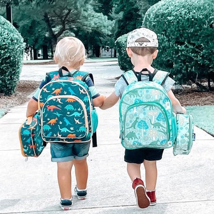 Wildkin 12-inch Kids Backpack – Padded, Adjustable, Ideal for Daycare & Travel - Trains, Planes, and Trucks