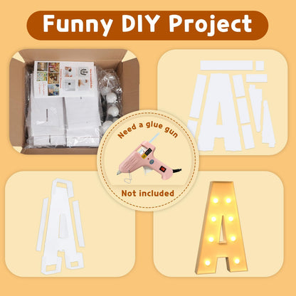 imprsv Marquee Light Up Letters, 3FT Mosaic Letters with Light for Baby Shower Graduation Party Decor, Large A for Engagement Wedding Party Decorations (Need to Assemble)