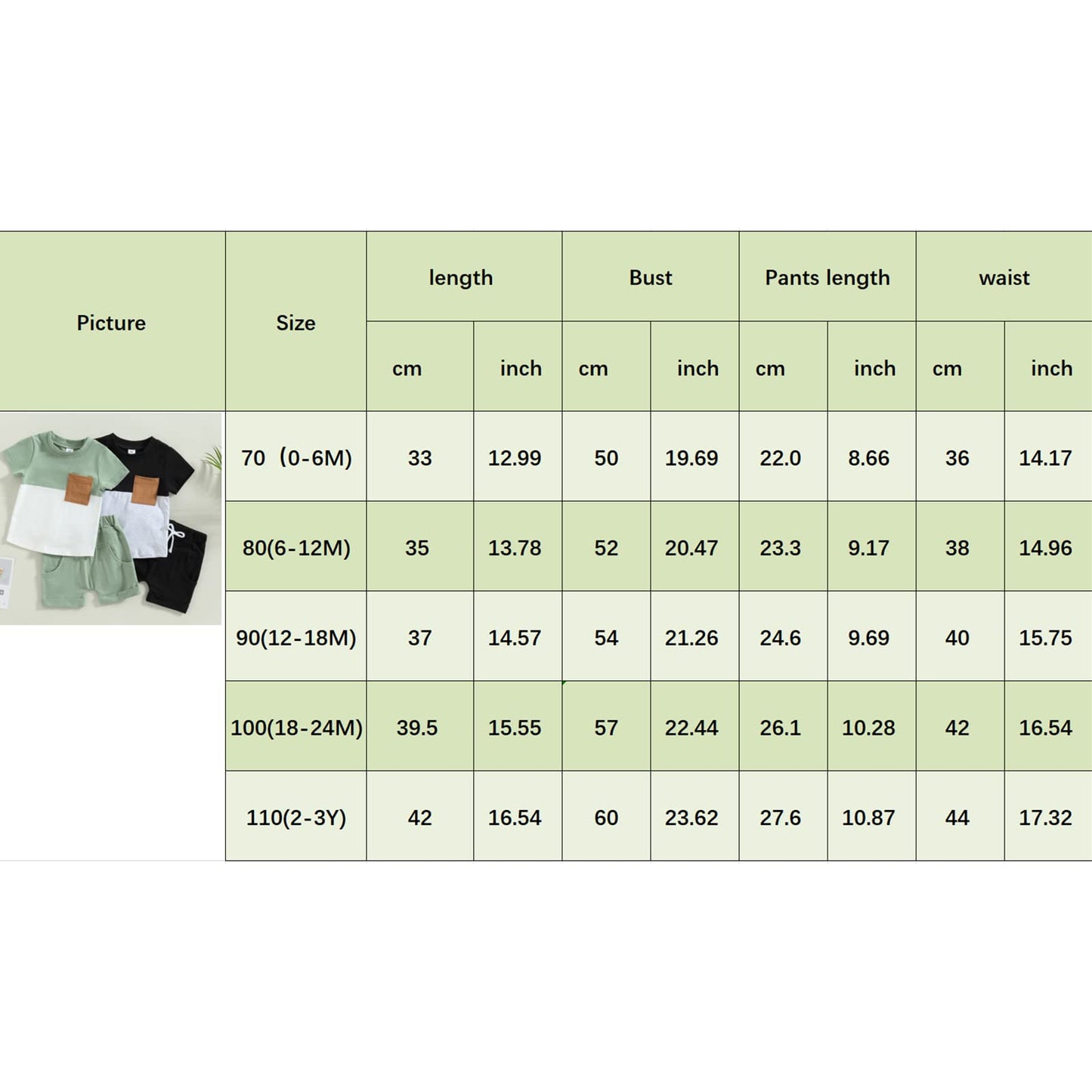 Karwuiio Toddler Baby Boy Summer Outfit Short Sleeve T-Shirt Tops Elastic Waist Shorts Set Baby Boys Clothes