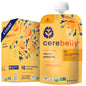 Cerebelly Organic Baby Food Pouches Variety Pack – Organic Veggie Purees for Toddlers | No Added Sugar, Fiber, Non-GMO | Blended Toddler Pouches | 4 Ounce BPA-Free Pouch | 4 Flavors | 8 Count