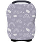 Car Seat Covers Canopy Cover - Multi-use Cover Carseat Canopy, Breathable Breastfeeding Cover, Car Seat Covers for Bbies, Boys & Girls Shower Gifts (Dark Blue Dinosaur)