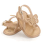 COSANKIM Infant Baby Girls Summer Sandals with Flower Soft Sole Newborn Toddler First Walker Crib Dress Shoes