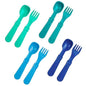 Re-Play Toddler Forks and Spoons Set - 4x4 Utensils Set for Kids - Dishwasher and Microwave Safe - Made in USA - Pack of 8-5.8" x 1.2" x 0.2" - Princess