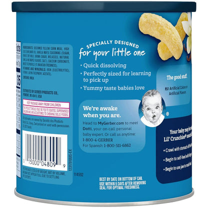 Gerber Lil' Crunchies, Cheddar and Veggie Dip, 1.48 Ounce, 4 Count