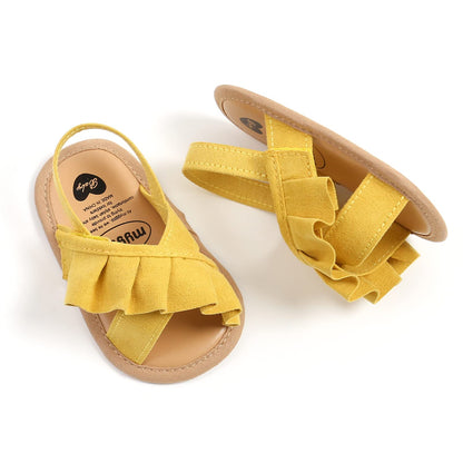 myppgg Baby Boys Girls Summer Sandals Non-Slip Soft Sole Infant Slippers Cotton Crib Shoes for Toddler First Walkers