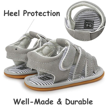Timatego Baby Boys Girls Sandals Non Slip Soft Sole Outdoor Athletic Shoes Infant Toddler First Walker Crib Summer Shoes 3-18 Months