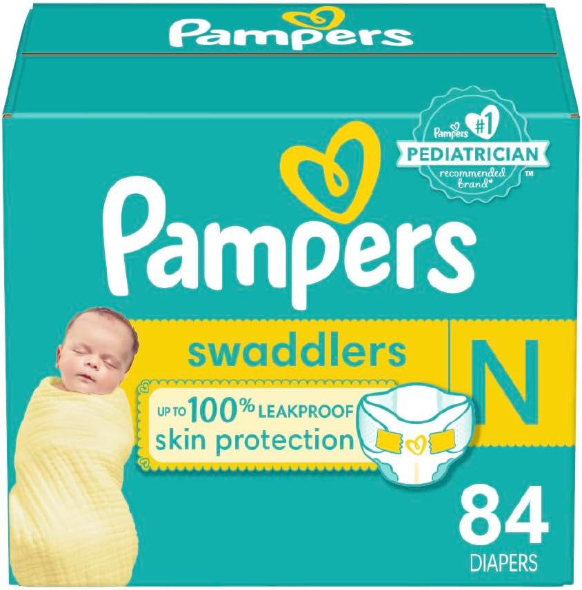 Pampers Baby Diapers - Swaddlers - Size 1, 198 Count, Ultra Absorbent Disposable Infant Diaper